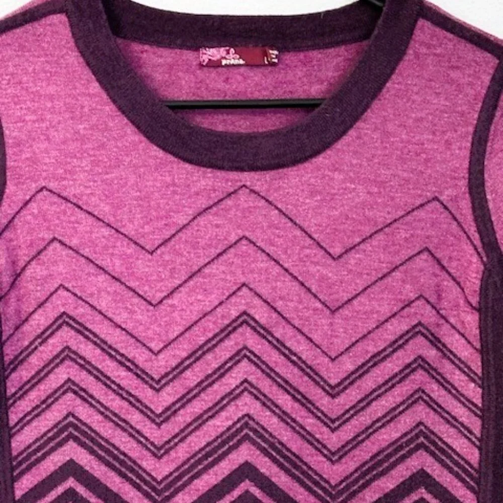 Prana Organic Sweater Dress ✨ Magenta/Purple Boho Athleisure Size - Picture 4 of 11